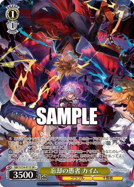 忘却の愚者 カイム (SR) 【GBF/S134-011SR】